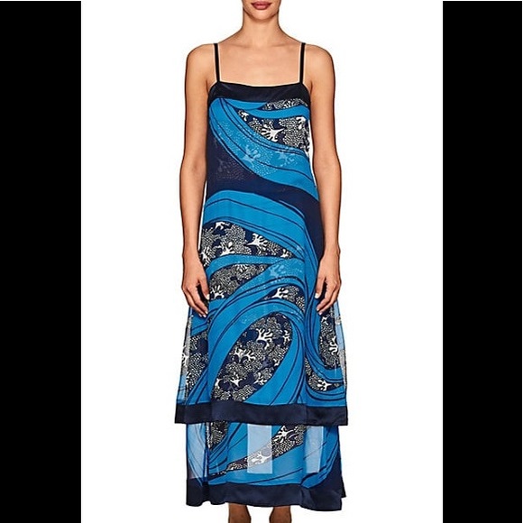 ❤️SOLD❤️WARM dress Carolyn Blue Wavy Length Dress - Picture 2 of 10